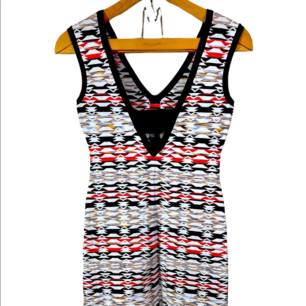 Nanette Lepore Fierce Sheath Papaya Knit Bodycon Mini Dress Size XS - Picture 3 of 8